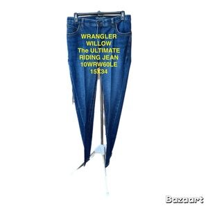 Wrangler Women's  willow Blue Jeans 	ULTIMATE HORSEBACK RIDING JEAN!